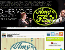 Tablet Screenshot of amyfreddy.com